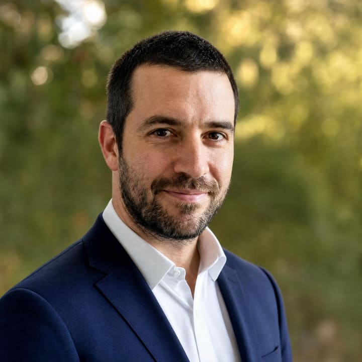 Outdoor AI headshot example
